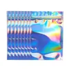 Packing Bags Wholesale Resealable Smell Proof Bags Mylar Foil Pouch Flat Zipper Bag Laser Rainbow Holographic Color Packaging For Part Dh2Fu