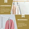 Hangers Reach Closet Pole Hook Splicing Clothes Poles Metal Drying Rod For Shelf Ceiling ( Sky- Blue )