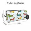 Cosmetic Bags Travel Dachshund Dog Cute Pattern Toiletry Bag Makeup Organizer Women Beauty Storage Dopp Kit Box