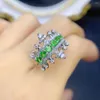 Кольца кластера из стерлингового серебра 925 пробы, обручальное кольцо для женщин, роскошный щедрый драгоценный камень, ювелирные изделия из натурального камня Savre, оригинальная дата
