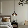 Hanglampen 1 bbs houten led kroonluchter voor woonkamer eetkamer slaapkamer lamp dimpelbaar huis e27 homestand log plafond druppel levering dhsuh