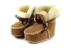 Zima zima noworodka grube naturalne futrzane buty ciepłe buty niemowlę dziecięce chłopcy dziewczęta Pierwsze spacerowicze miękkie buty śnieżne