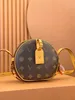 2024 fervent BOITE CHAPEAU SOUPLE Round cake handbag designer bag Genuine leather shoulder bag crossbody package evening bags M45647