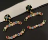2024Earring Loop Drop Designer Ear Stud 18K Gold Plated Copper Earrings Fashion Womens Brand Letter Crystal Rhinestone Pearl Womens Wedding Jewelry Gifts