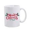 Mokken 2024 Kerstcadeau Kinderen Vakantie Ontwerp Bulk 11 Oz Rood Wit Aangepast Logo Sublimatie Keramische Koffie