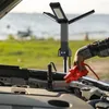 ポータブルランタンLEDキャンプ作業用ライト調整可能釣り竿を使用して、車の屋外マルチファンクションランプ用のRFコントロール12V