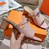 Fashion brand jewelry design ankle strap sandals high heels 5.5cm women's shoes women's wedding party slippers open-toed shoes leather luxury buttons