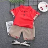 DIIMUU Baby Boys Clothing Sets T-shirt Shorts Kids Girl Outfits Suits Children Summer Wear Infant Toddler Tee Shirts Pants 240226