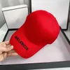 Projektant Balanciagas Cap Hat New Spring and Summer Trend B Family Hat Baseball Hat Insherture Travel Duck Hat Hat Prosty list haftowany 2024