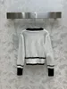 Women's Knits 23 Nuovo Maglieria Autunno/Inverno Manica Lunga Maglia Cardigan Lavorato A Color Block Cappotto