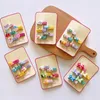 Hårtillbehör 5st/Set Cartoon Animal Bows Pin Bang Side Clip Mini Kawaii Korean Princess Hairpins For Baby Girls Costume