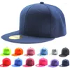 Casquettes de baseball 12 couleurs réglables hommes femmes casquette de baseball solide hip hop snapback chapeau à visière plate