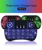 3 couleurs rétro-éclairé i8 Mini clavier sans fil 24 GHz anglais russe 3 couleurs Air Mouse avec pavé tactile télécommande Android TV Box4309376