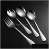 Geschirr Sets Western Edelstahl Besteck Set Haushalt Snack Obst Gabel Steak Messer Salat Löffel Kuchen Schaufel Geschirr Küche DHS49