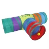 Toys Pet Tunnel Toy Foldbar Cat Rainbow Three Channel Training Interactive Toys Pet Self Entertainment Funny Toys Cat Supplies