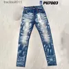 Jeans da uomo Viola Brand New Designer Uomo Donna Denim Pant Distressed Strappato Biker Jean Slim Fit Moto Abbigliamento uomo 240229