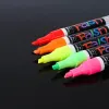 Pens 12 PCS Set 8 Colours Liquid Chalk Marker Pens Erasable Multi Colored Highlighters LED Writing Board Glass Window Art Marker Pens