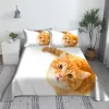 Set Pet Dog Bed Sheet Set Digital Printing German Shepherd Animal Dogs Polyester Bed Flat Sheet With Pillowcase Bedding