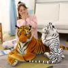 Yastıklar Kawaii Big Tiger Peluş Oyuncak Bebek Yastığı Hug Yastık Doldurulmuş Hayvan Hediyesi Çocuklar İçin Yetişkinler Ev Dekor