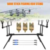 Verktyg Justerbar infällbar karp fiskespellstativ Holder Fishing Pole Pod Stand 3 Fishing Bite Alarms Fishing Bait Swinger Tackle