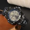 Relojes Clock Luxury Men's Watch 42mm Quartz Running Second Movement All Small Points Work Luxe Brand Watches Man Relogio Sports Mens Watches