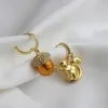 American Squirrel Earrings Asymmetric Picking Pineapple Earrings New Style