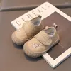 Premiers marcheurs automne bébé chaussures dessin animé ours broderie enfant en bas âge anti-dérapant garçons filles baskets infantile décontracté