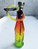 Hookahs mini bongs vidro bong com plugue de silicone dab plataformas de petróleo tubos de água colorido fumar bubbler dhping shop LL