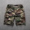 Shorts pour hommes Tactique Militaire Cargo Hommes Coton Multi-poche Mode Casual Classique Lâche Plage Cinq Points Pantalon Été Mâle