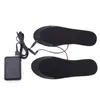 Carpets USB Heated Shoe Insoles Electric Foot Warming Pad Feet Warmer Sock Mat Winter Outdoor Sports Heating Insole Drop