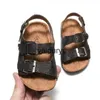 Sandalen Kinderen Pu Leer Ldren Jongens Meisjes Zomer Schoenen Platte Sandaal Anti Skid Outdoor Running Baby Peuter Slides SlipperH24229