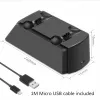 Chargeurs PS4 contrôleur chargeur double USB Station de chargement rapide pour Sony Playstation 4 PS4/PS4 Slim/PS4 Pro manette de jeu poignée