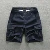 Shorts pour hommes Tactique Militaire Cargo Hommes Coton Multi-poche Mode Casual Classique Lâche Plage Cinq Points Pantalon Été Mâle