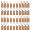 Opslagflessen 40 stuks blanco rechthoek houten sleutelhanger diy houten sleutelhangers tags kunnen geschenken graveren