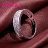 Cluster Rings Trendy Blue Topaz 925 Sterling Silver Woman Men S925 Ring Gemstone Pink Sapphire Party Jewelry Bague213Z