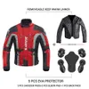 DUHAN Motorcycle Jacket Windproof Protective Gear Chaqueta Moto Motocross Jacket Pants Set Reflective Moto Riding Racing Suit 240227