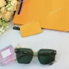 Lyxdesigner Mens kvinnor Solglasögon Drive Mirror Fashion Sun Glasses SeaBeach Ultraviolet -Proof Z2430U stor -ram Metallkedjor ram Ögade blått gröna nyanser