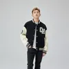 Herrjackor män baseball brev bomber jacka streetwear vårpar kläder 2024 mode hip hop hoprock skarvade vintage rockar