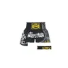 Boxers de boxe Hommes Pantalons de boxe Impression Shorts Kickboxing Combat Grappling Short Tiger Muay Vêtements Sanda9390776 Drop Delivery Sports Dh5Xd