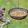 Feeding Metal Mesh Hanging Bird Feeder Tray, Platform Seed Tray for Bird Feeders, Wild Bird Feeders for Outdoor Garden Backyard Attract