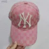 Brim Hats Designer NY Ball New Co Branded Baseball Leisure Old Flollal Aver Allover Print Big Label Duck Tonghe Menと240229