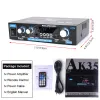 Speakers Woopker AK35 Digital Amplifiers Hifi Power Audio AMP Bluetooth 110V/220V for Subwoofer Bass Speaker