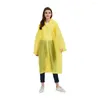Yağmurluk 1 adet yüksek kaliteli eva unisex raincoat kalınlaştırılmış su geçirmez kadınlar ceket yağmur siyah takım elbise erkekler kamp q0f2