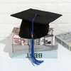 ベレー帽ユニセックス学位式典大学高校卒業帽子2024ハッピーモルタルボードキャップアカデミック