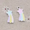 Charms 10pcs złota emaliowana gwiazda Rainbow wisiorek do biżuterii Making Kolczyki Bransoletka Naszyjnik