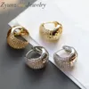 5 Pairs Gold Plated Huggie Earrings with CZ Zircon Ear Hoops Cartilage Earring for Women Round Minimal Earring Piercing 240227