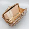 Xiyuan Crystal Women Clutch Purse Fashion Snake Form Ab Rhinestone Diamond Shoulder Handväskor Designkopplingar 240223