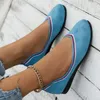 Casual Shoes Pointed Toe Flats Ladies Flat Bekväm balett Knit de Mujer Loafers Autumn Gestante Boat Soft Bottom Women's Shoe