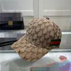 Designer baseball cap caps hattar för män kvinna monterade g hattar klassisk stil luxe orm tiger bee canvas med solhattar justerbar g1238