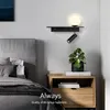 Настенный светильник светодиодный для гостиной, спальни, коридора, лестницы, крыльца, поворотный светильник, интеллектуальный креативный ночник